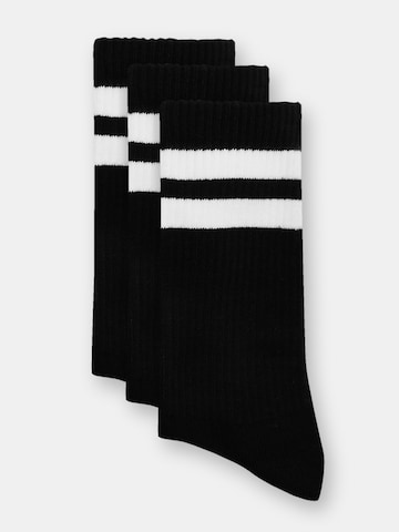 Pull&Bear Къси чорапи в черно