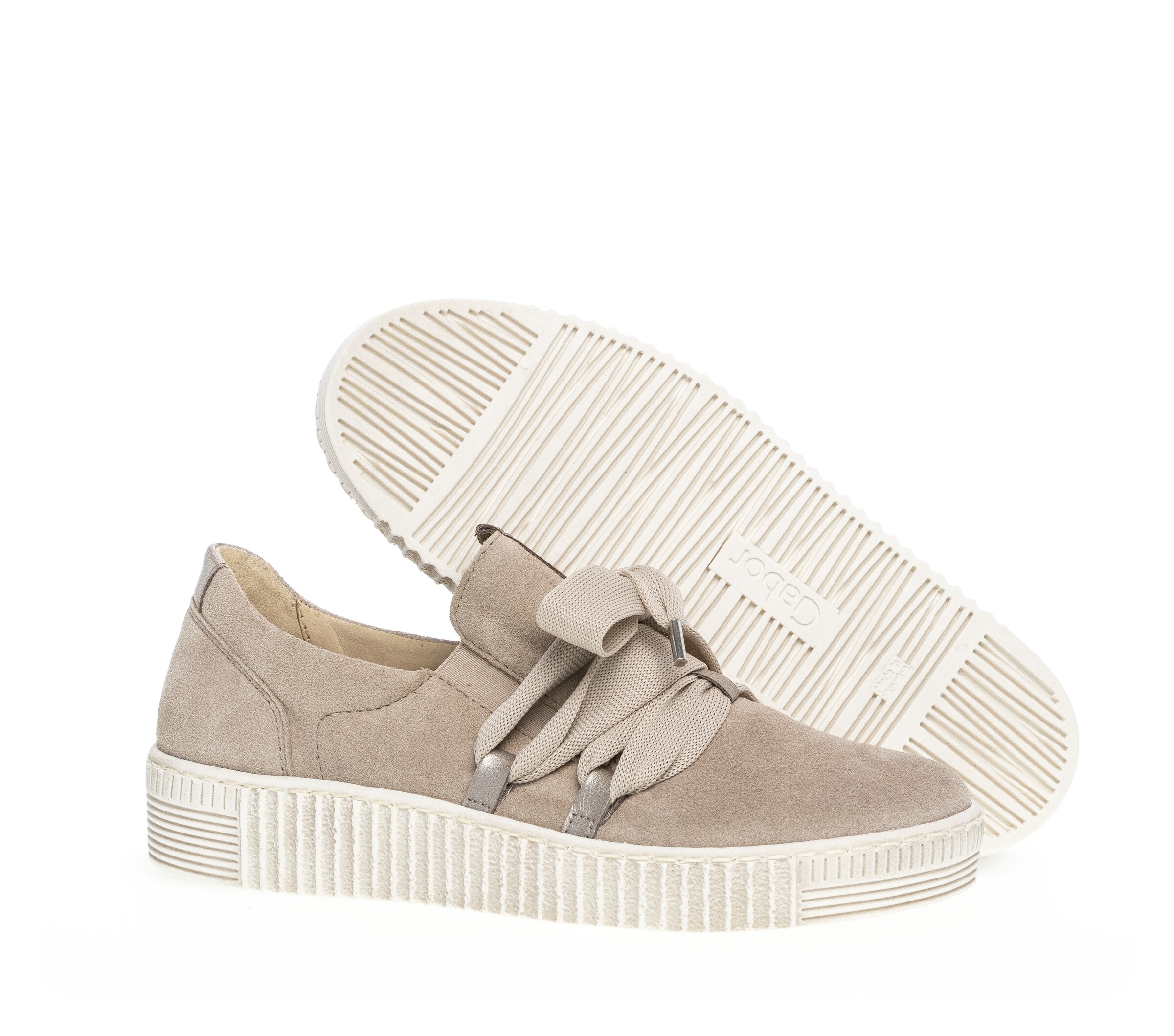 GABOR Platform trainers in Beige