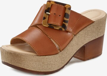 LASCANA Mule in Brown: front