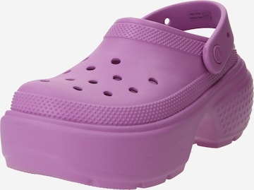 Crocs Clogs 'Stomp' in Purple: front