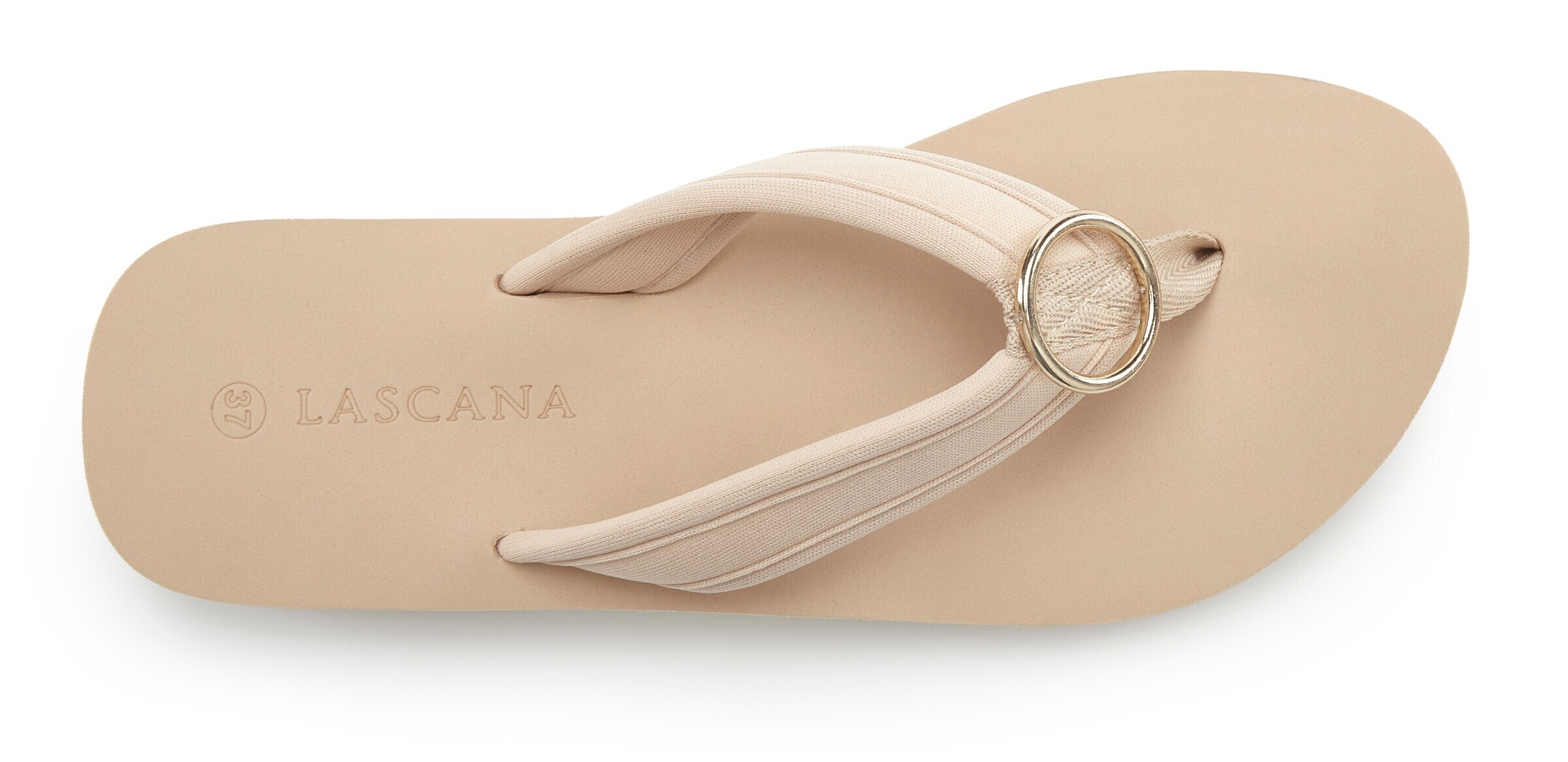 LASCANA - Sandalias de dedo en beige