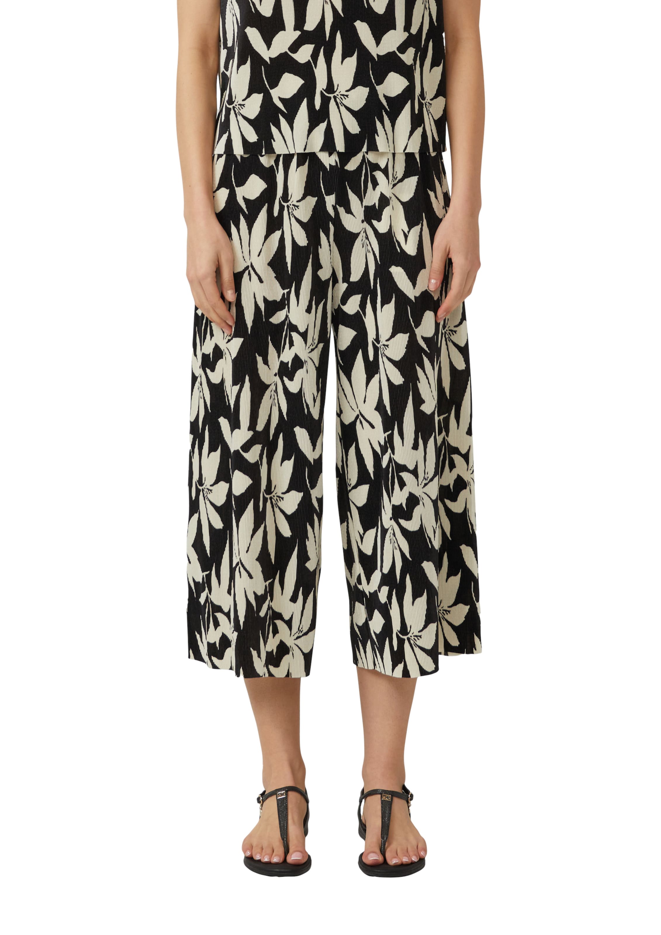Wide Leg Pantalon s.Oliver en noir