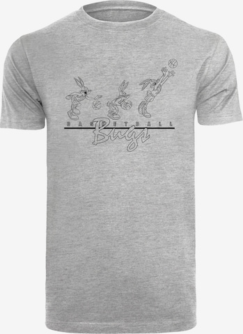 F4NT4STIC Shirt 'Looney Tunes Basketball Bugs' in Grau: Vorderseite