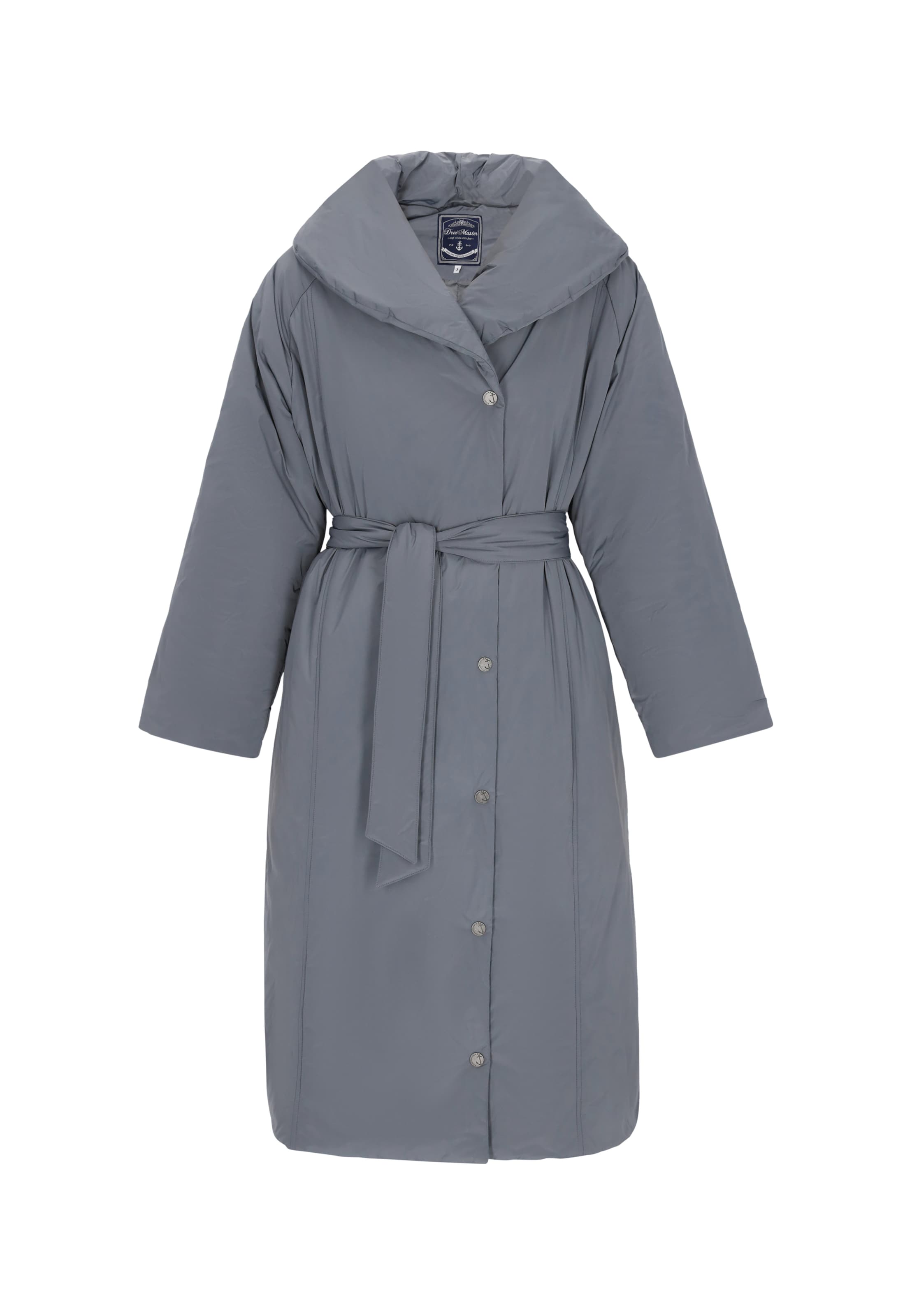 DreiMaster Maritim Tussenmantel in de kleur Grijs, Productweergave
