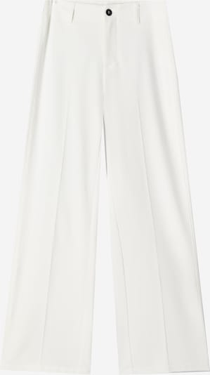 Bershka Suorat housut värissä valkoinen, Tuotenäkymä