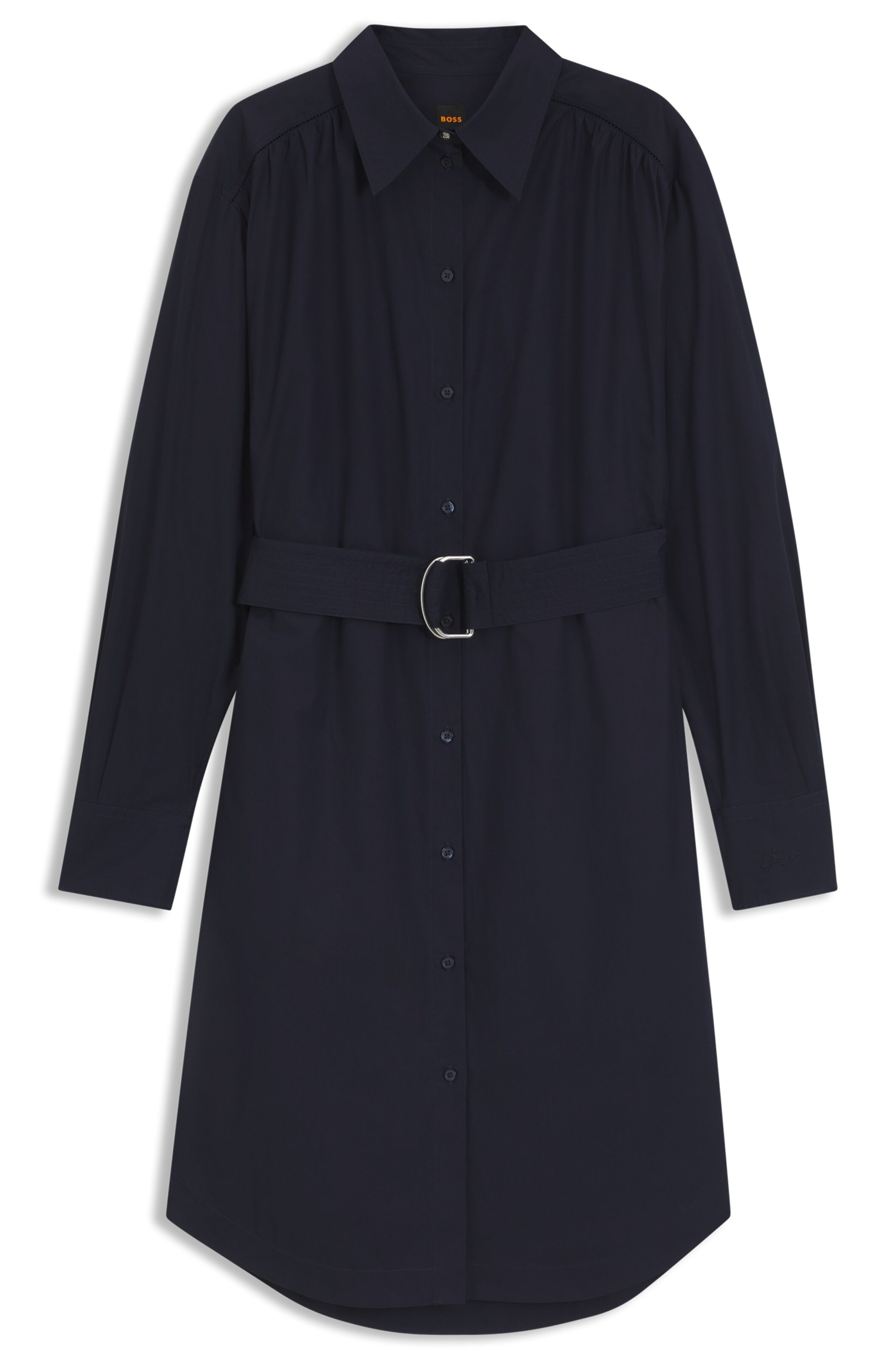 BOSS Blusenkleid in Blau: Vorderseite