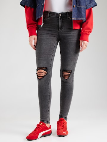 Skinny Jeans 'ONLWAUW' di ONLY in grigio: frontale