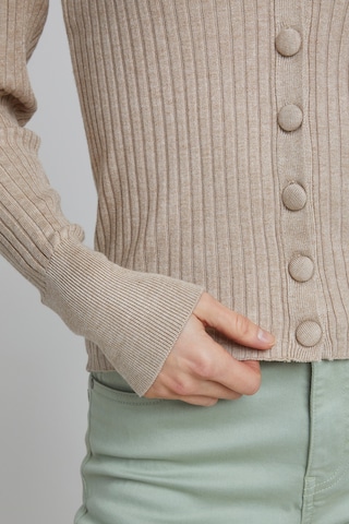 b.young Knit Cardigan in Beige