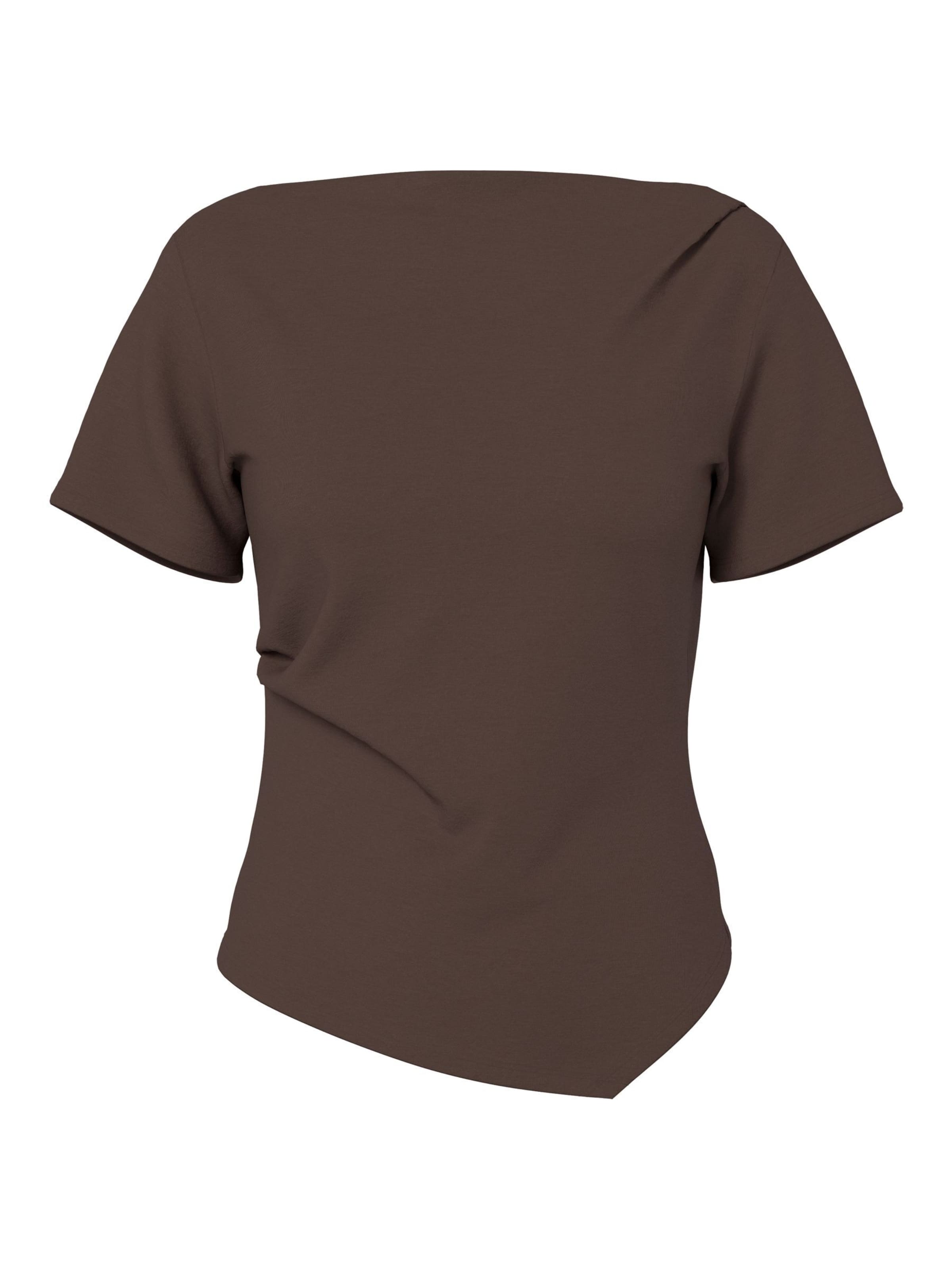 PIECES Shirt 'PCSirene' in Brown: front