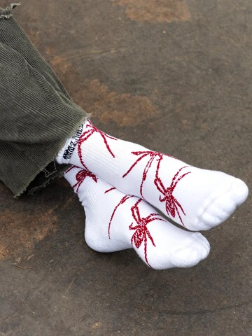Wasted Paris - Calcetines 'Socks Phobia White' en blanco
