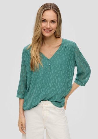 s.Oliver Blouse in Groen: voorkant