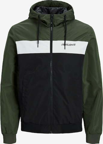 Veste mi-saison 'Rush' JACK & JONES en vert : devant