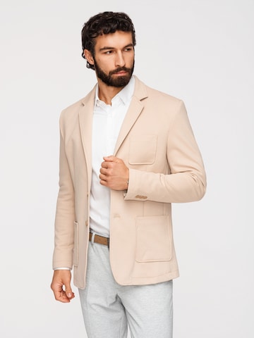 Coupe slim Veste de costume Ombre en beige