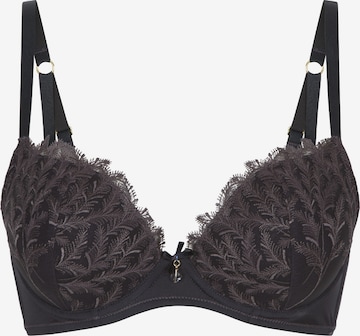 Push-up Soutien-gorge LingaDore en gris : devant