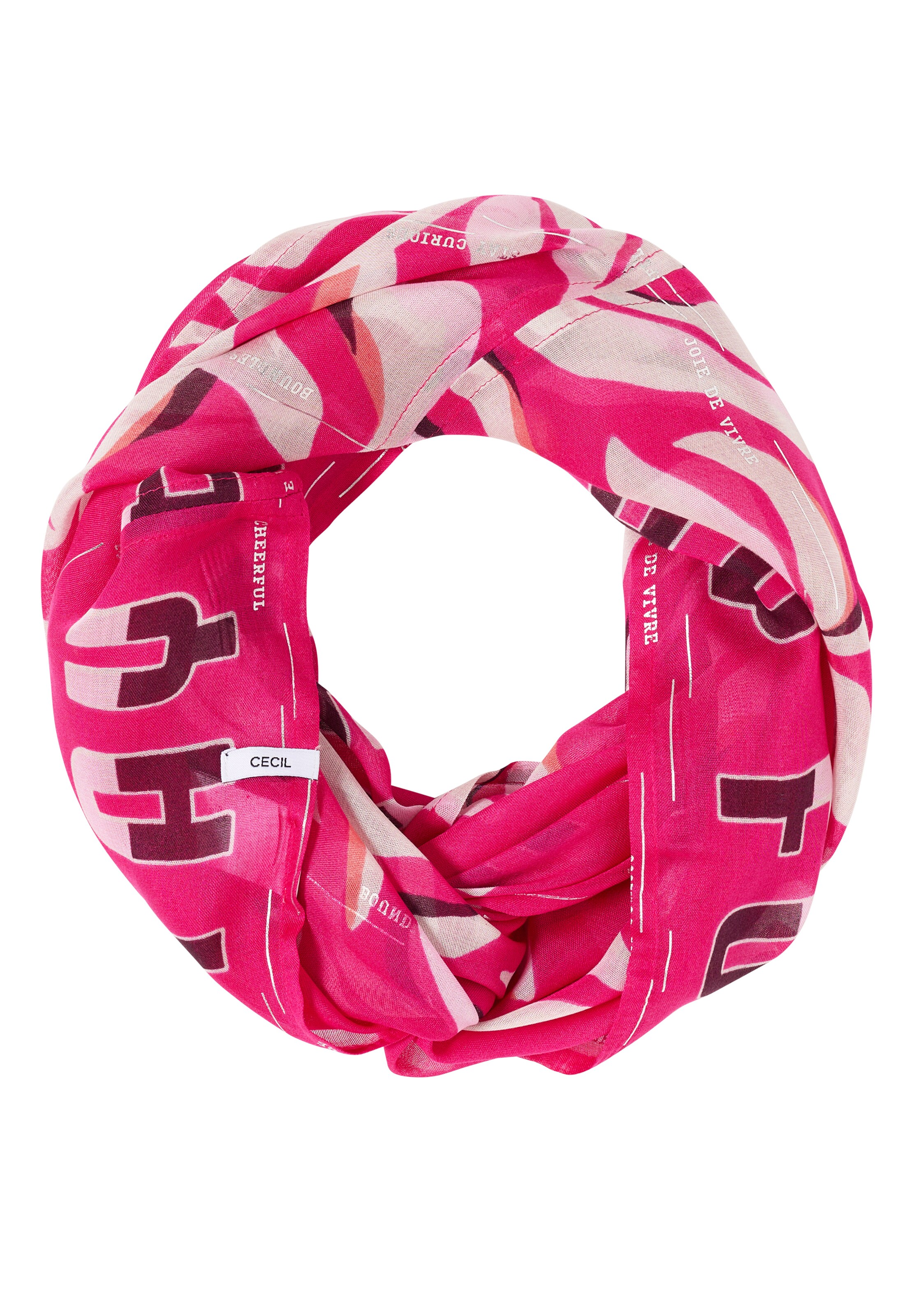 CECIL Tube Scarf in Pink: front