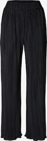 SELECTED FEMME Wide leg Pants 'ELLIE' in Black: front