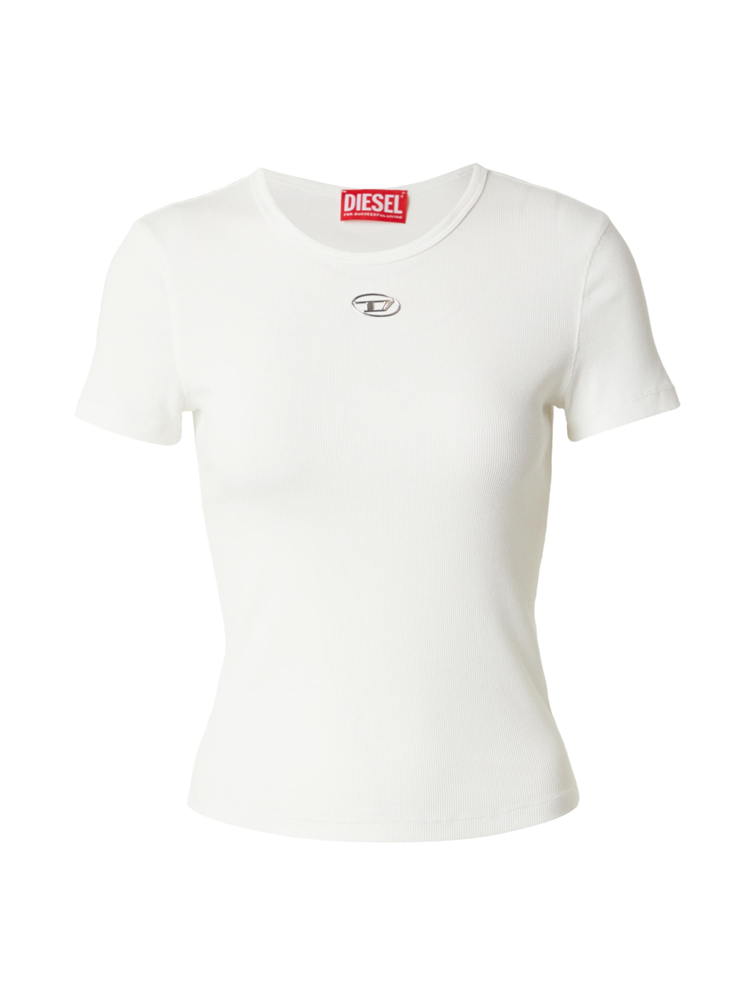 DIESEL Shirt &#x27;T-ELE-LONG-OD&#x27; in Wit: voorkant