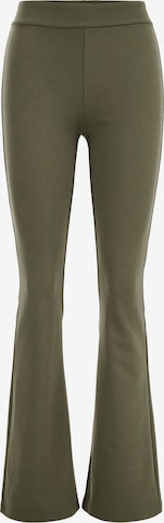 WE Fashion Flared Leggings in Groen: voorkant