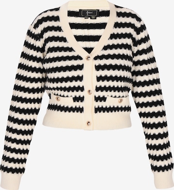 faina Knit Cardigan in Beige: front