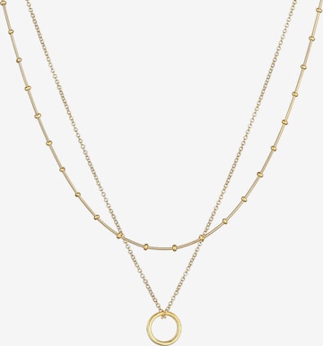 ELLI Necklace 'Layer' in Gold: front