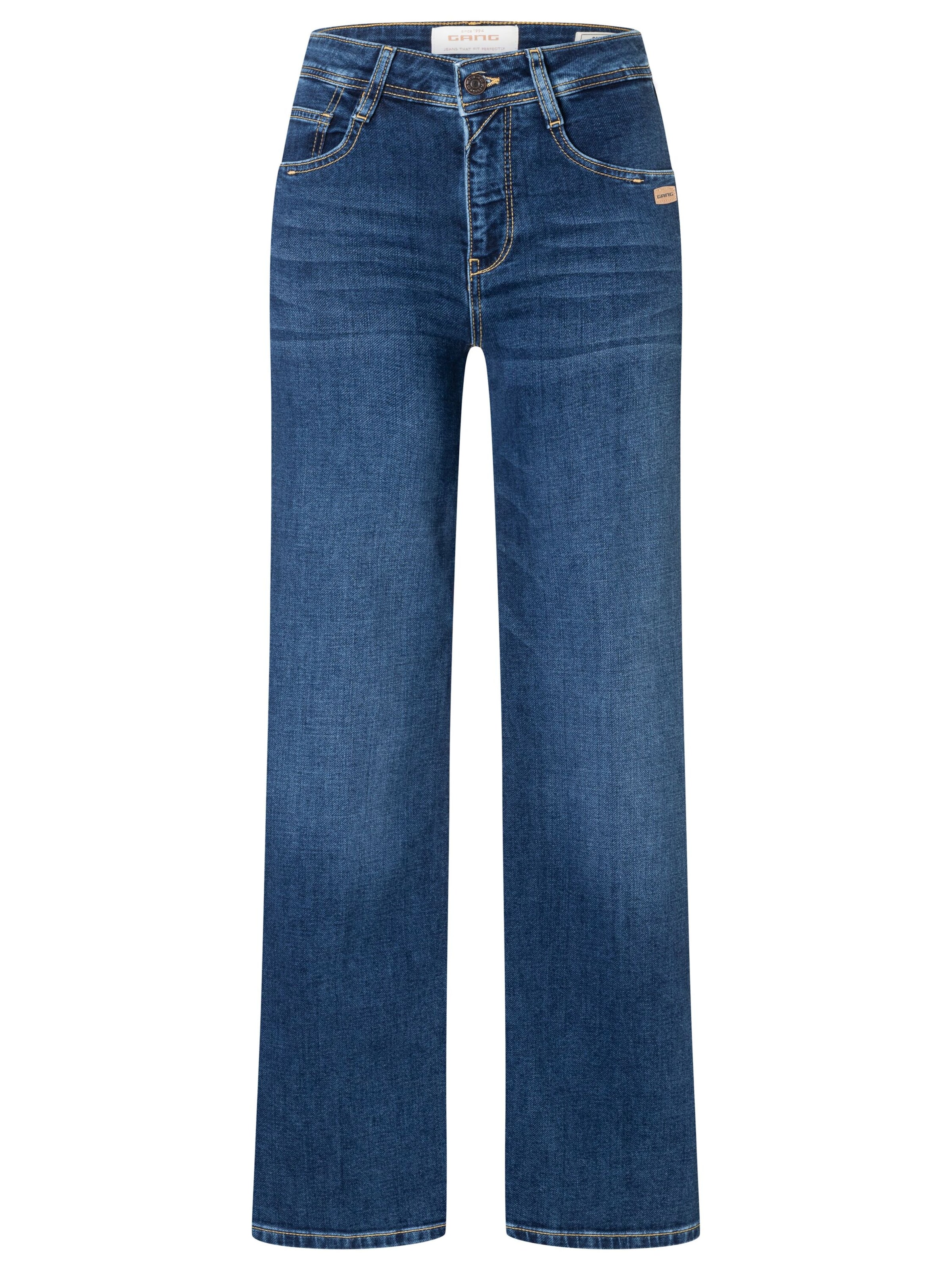Regular Jean '94AMELIE WIDE' Gang en bleu : devant
