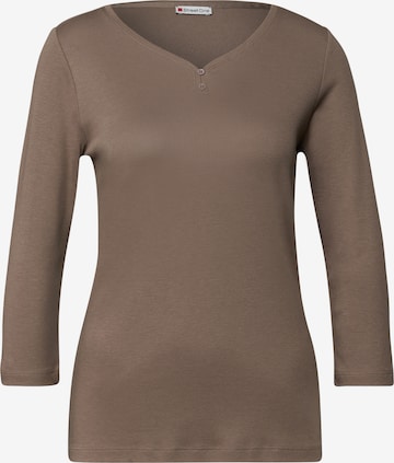 STREET ONE Shirt in Brown: front
