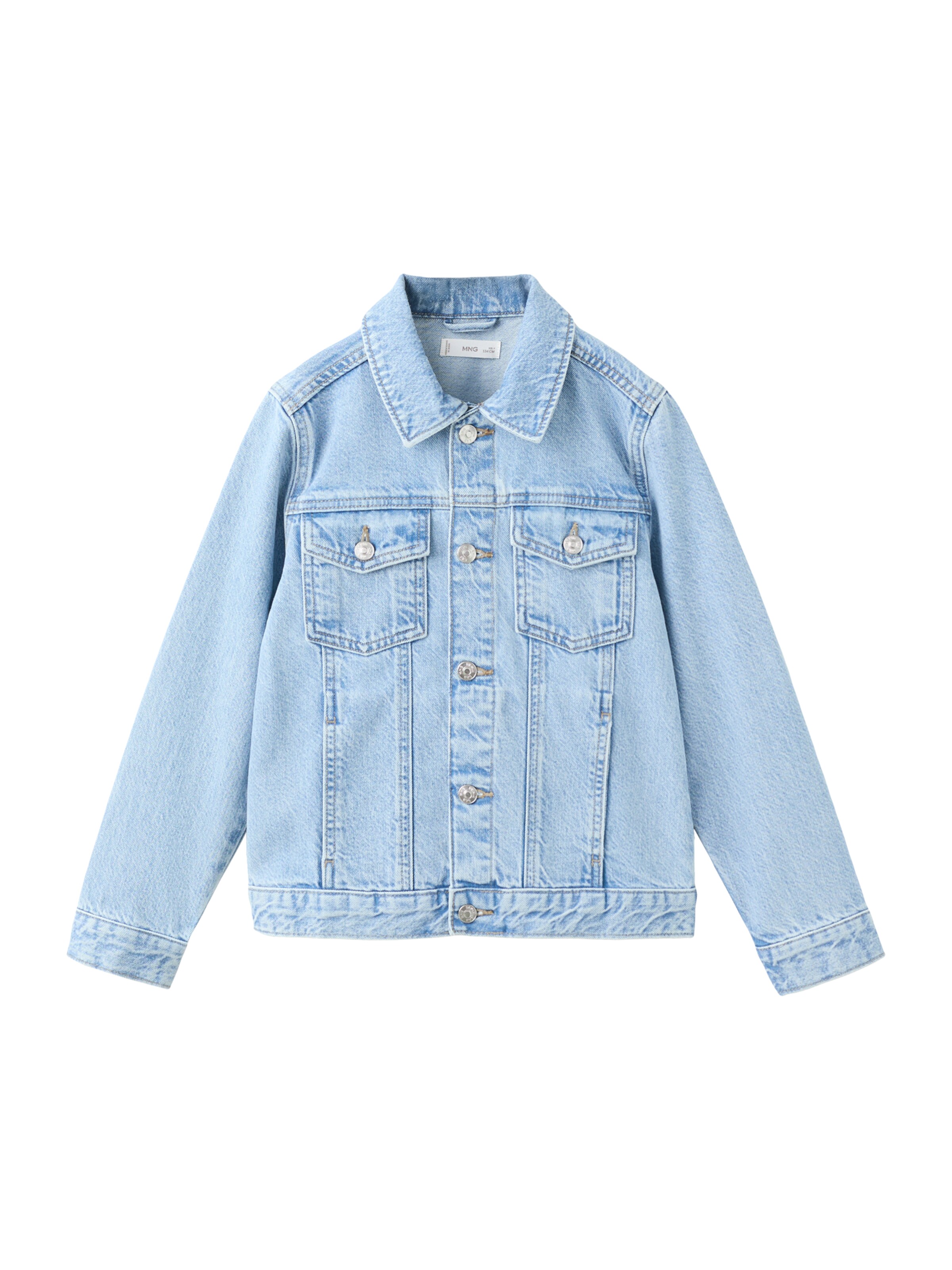 MANGO KIDS Tussenjas 'John' in Blauw: voorkant