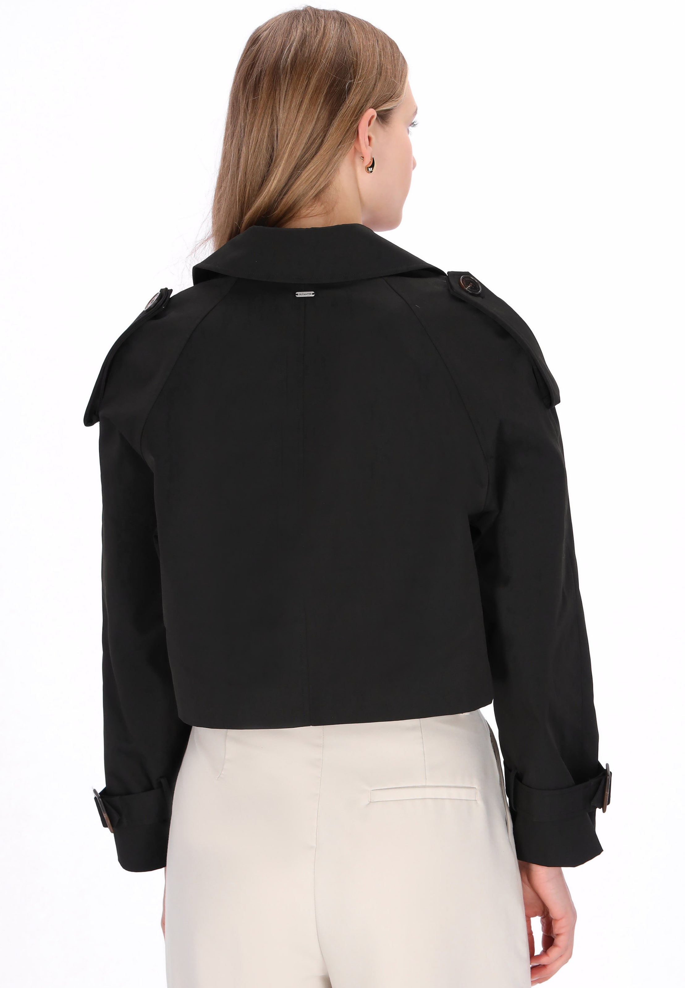 DreiMaster Klassik Between-Seasons Coat 'Classic' in Black