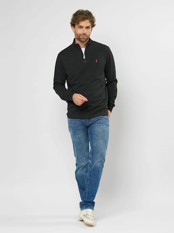 MCS Sweatshirt 'Clement' in Zwart