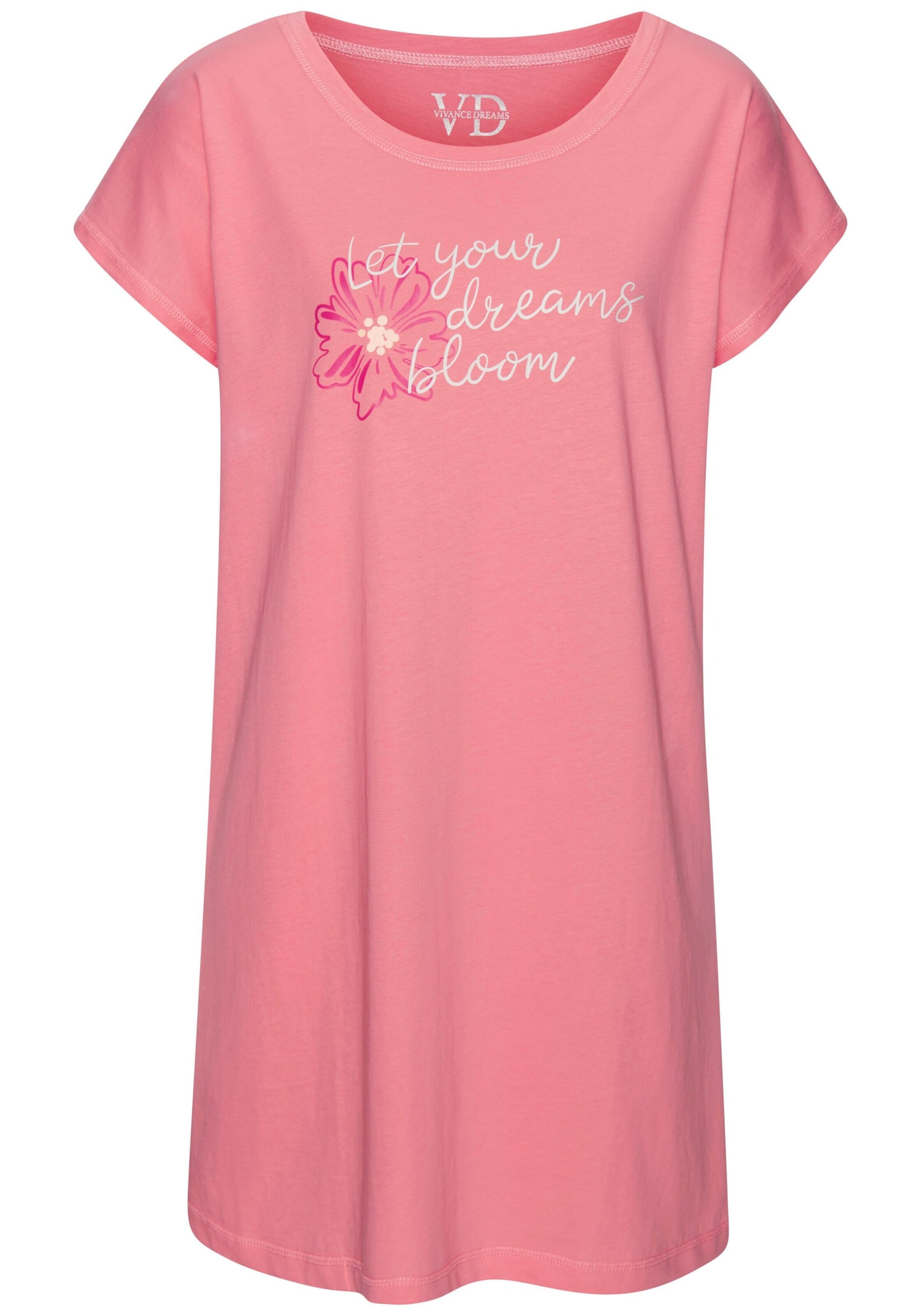 Chemise de nuit VIVANCE en rose : devant