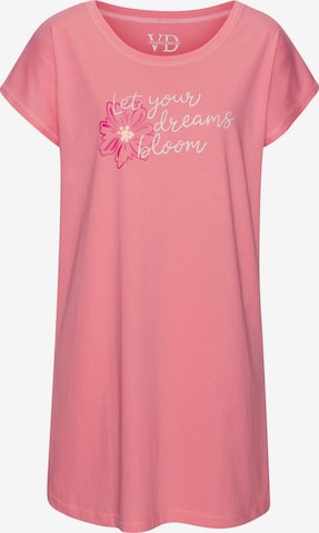 Chemise de nuit VIVANCE en rose : devant