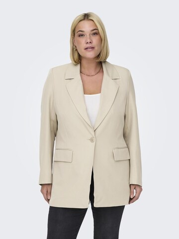 ONLY Carmakoma Blazers 'CARNew' in Beige: voorkant