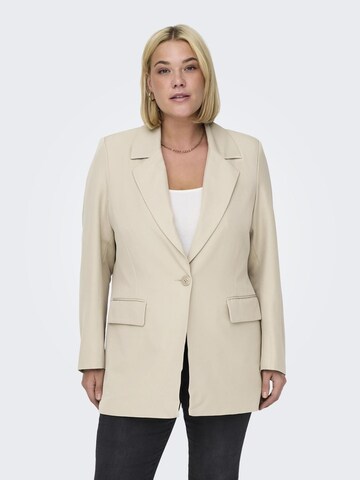 Blazer ONLY Carmakoma en beige : devant