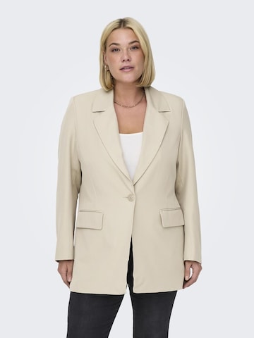 ONLY Carmakoma Blazer in Beige: front