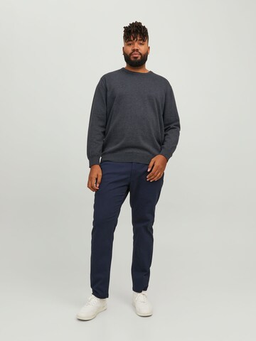 Jack & Jones Plus Sweater in Grey