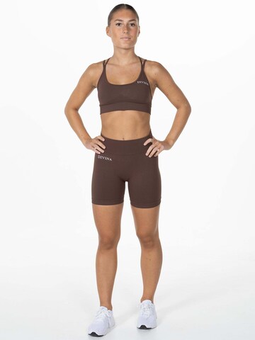 Divina Skinny Sportshorts 'Prime' in Braun