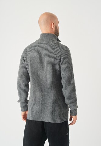 Cleptomanicx Pullover 'Ribber Troyer' in Grau