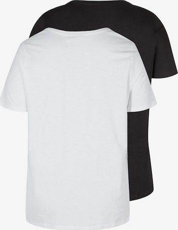 Zizzi T-Shirt in Schwarz
