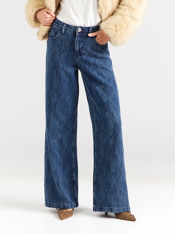 MOS MOSH Широки крачоли Дънки 'MMDara' в синьо: отпред