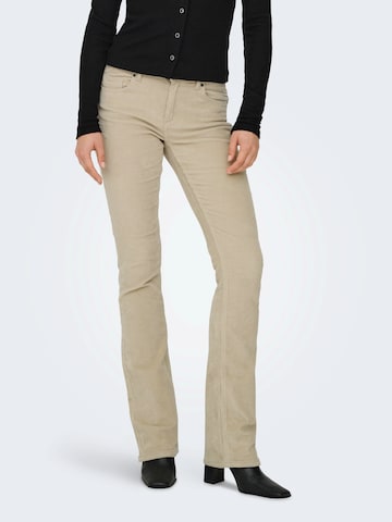ONLY - Acampanado Pantalón en beige: frente