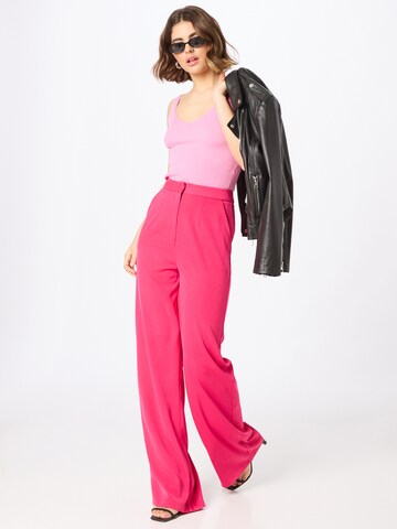 Nasty Gal - Pierna ancha Pantalón en rosa