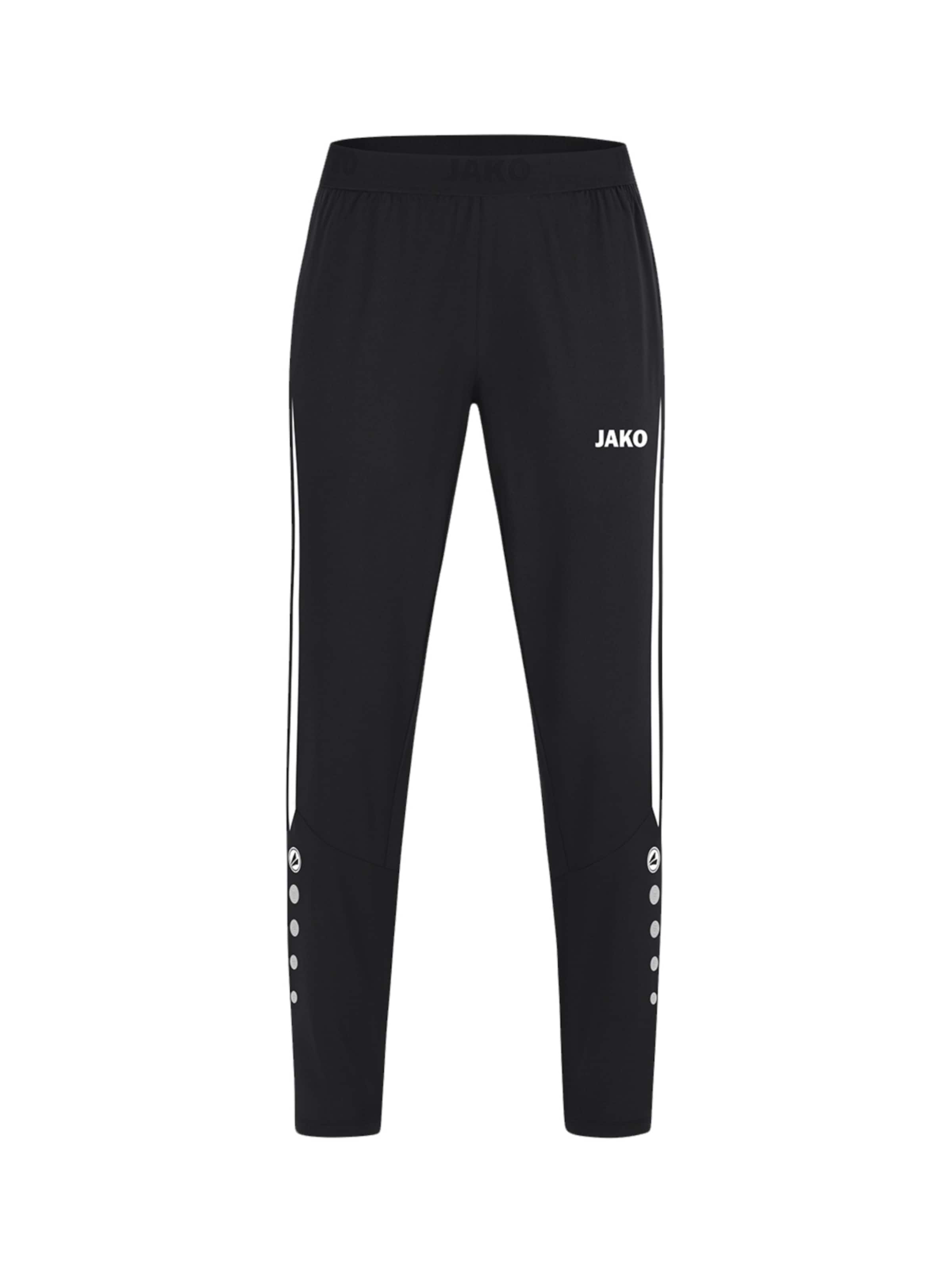JAKO Workout Pants in Black: front