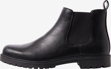 JACK & JONES Боти Chelsea 'JFWDUNELAND' в черно: отпред