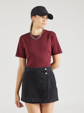 T-shirt 'RIA' PIECES en rouge : devant