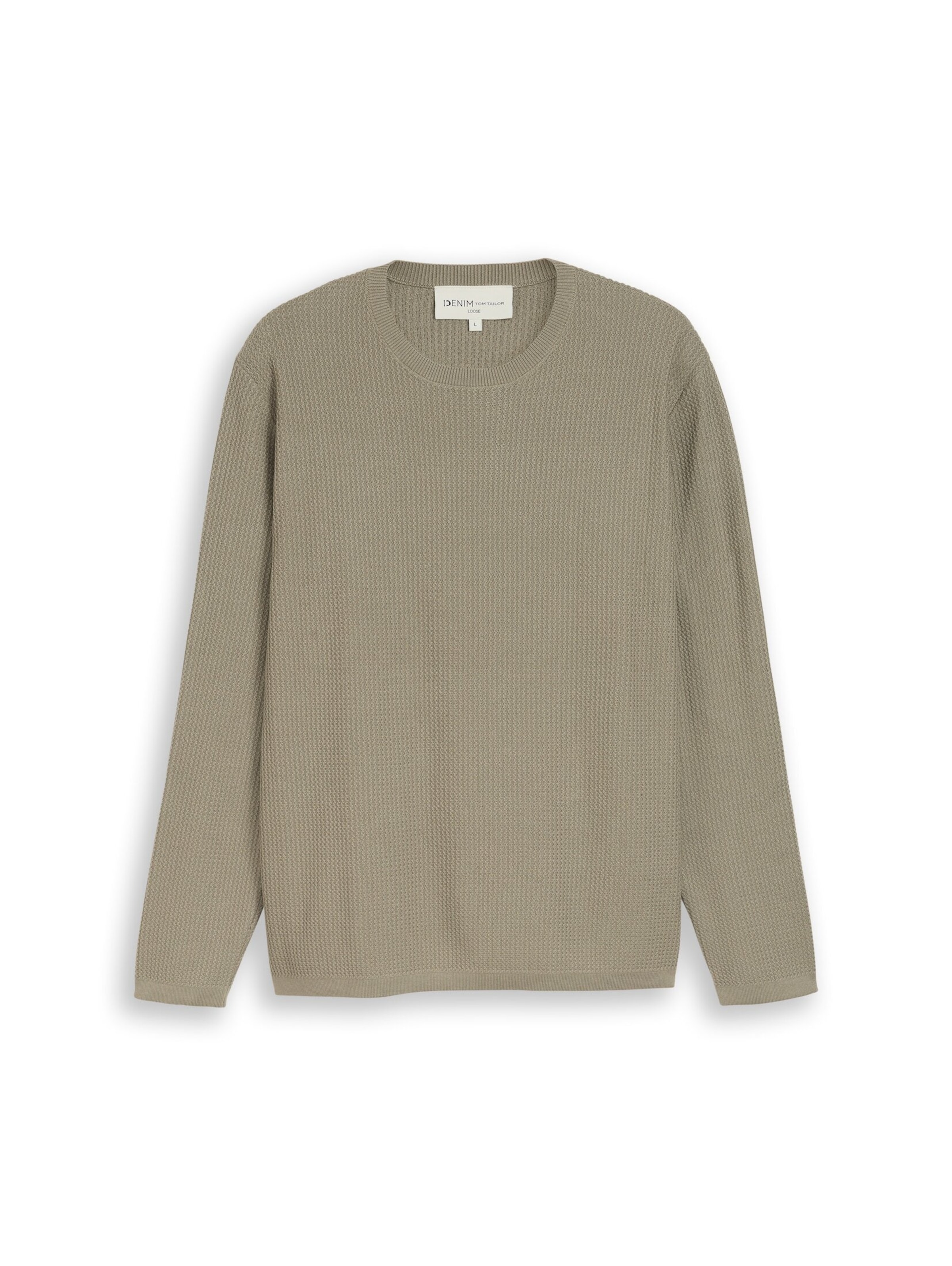 TOM TAILOR DENIM Pullover in Grün: Vorderseite