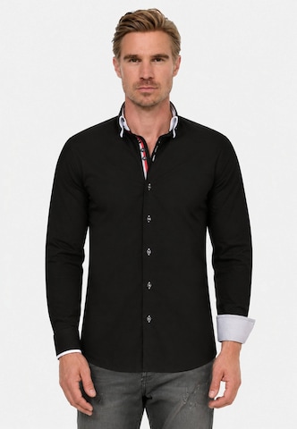 Chemise Rusty Neal en noir : devant