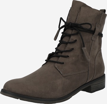 MARCO TOZZI Lace-Up Ankle Boots in Brown: front