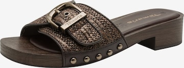 Mule Tamaris en marron : devant