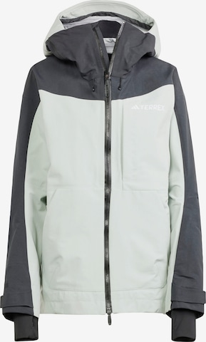 ADIDAS TERREX Athletic Jacket ' Terrex Techrock 3L Post' in Grey: front