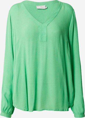 Kaffe Blouse 'Amber' in Groen: voorkant